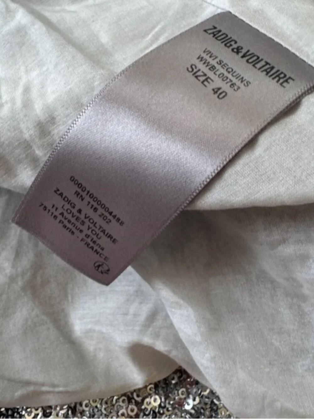 Zadig and Voltaire Vivi Sequin Blazer - Picture 14 of 15